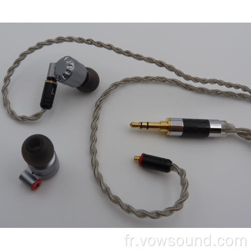 Écouteurs / écouteurs haute résolution avec prise or 3,5 mm
